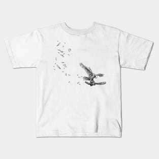 Peregrine Attack - Dark on Light Kids T-Shirt